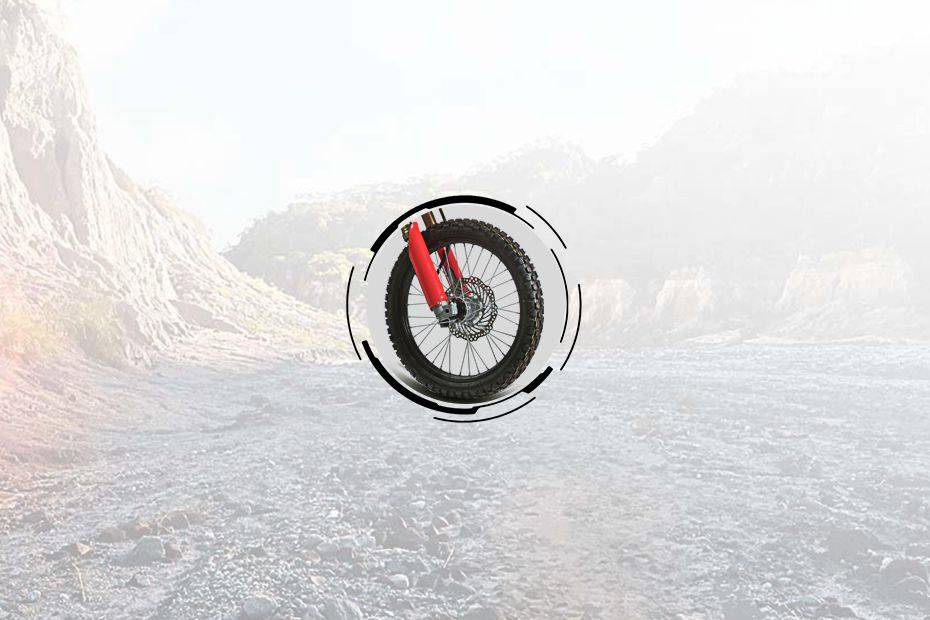 Honda CRF250L Front Tyre View