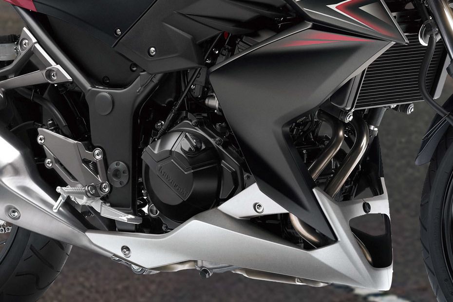 Kawasaki Z300 Engine View Kawasaki Z300 Engine View