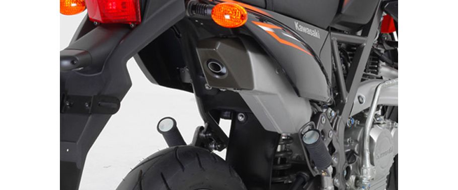Kawasaki D-Tracker Exhaust View Kawasaki D-Tracker Exhaust View