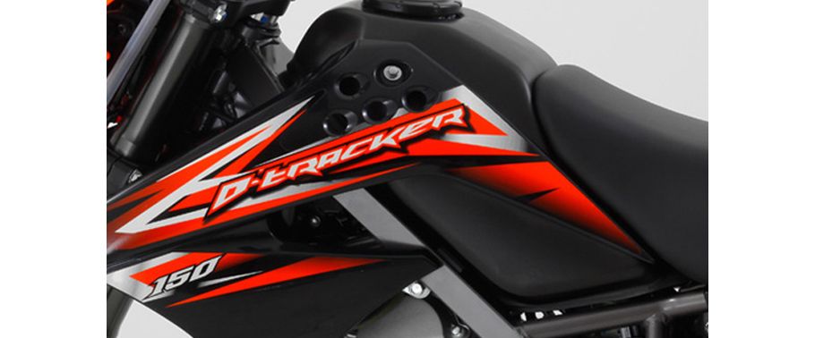 Kawasaki D-Tracker Fuel Tank View Kawasaki D-Tracker Fuel Tank View