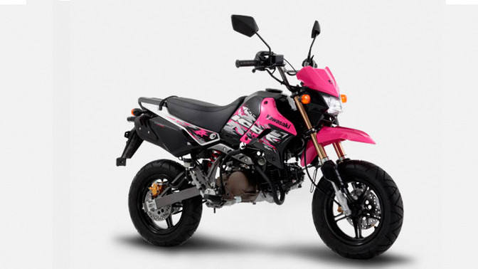 Kawasaki KSR 110 Slant Rear View Full Image