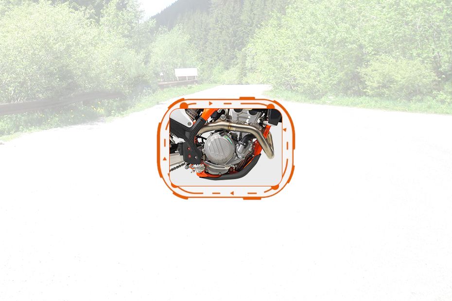 KTM 250 EXC-F Six Days Engine View KTM 250 EXC-F Six Days Engine View