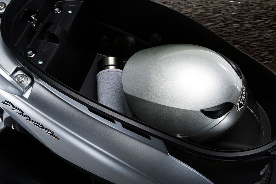 Kymco Nice 100 Seat Storage Side View Kymco Nice 100 Seat Storage Side View