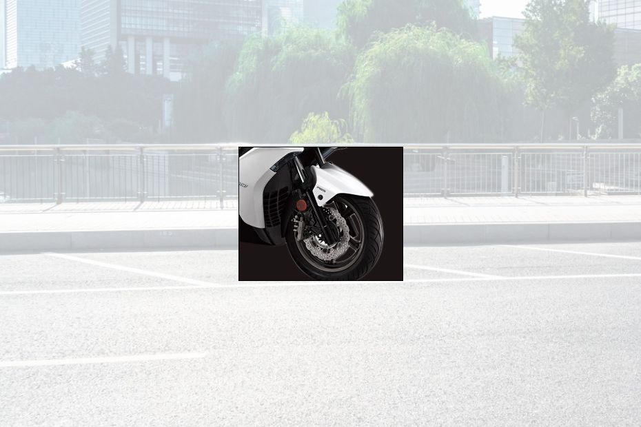 Kymco Xciting 300i Front Tyre View Kymco Xciting 300i Front Tyre View