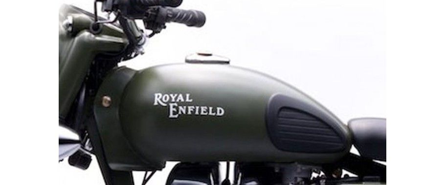 Royal Enfield Classic Battle Green Fuel Tank View