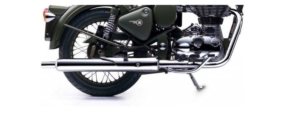 Royal Enfield Classic Battle Green Silencer