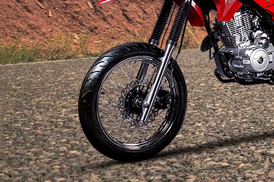 Skygo Stallion 150 SM Front Tyre View Skygo Stallion 150 SM Front Tyre View