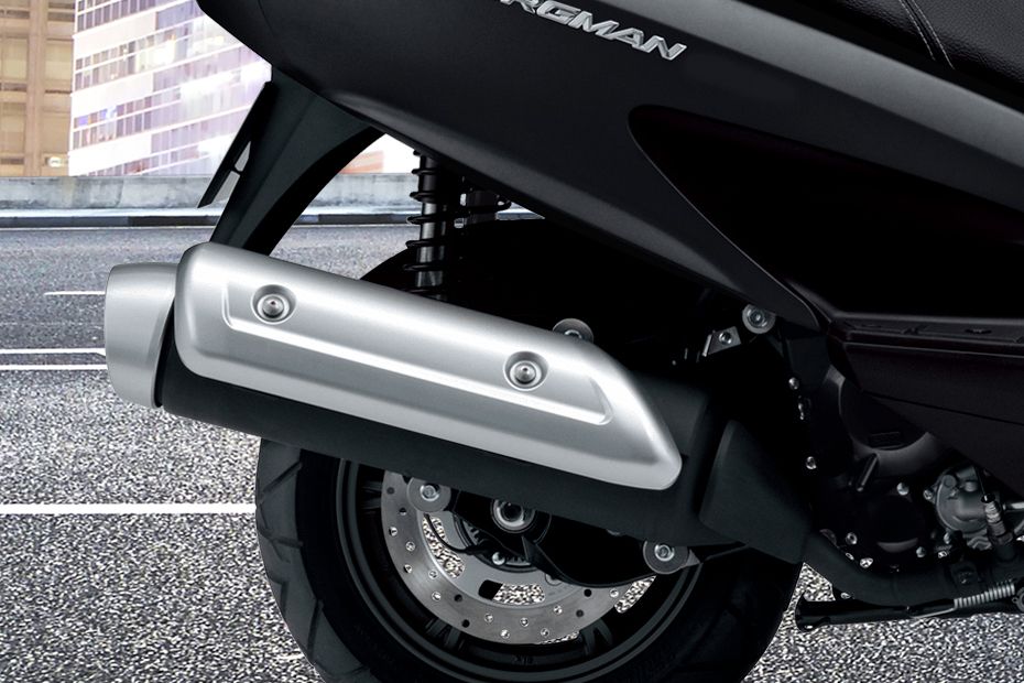 Suzuki Burgman 200 ABS Exhaust View
