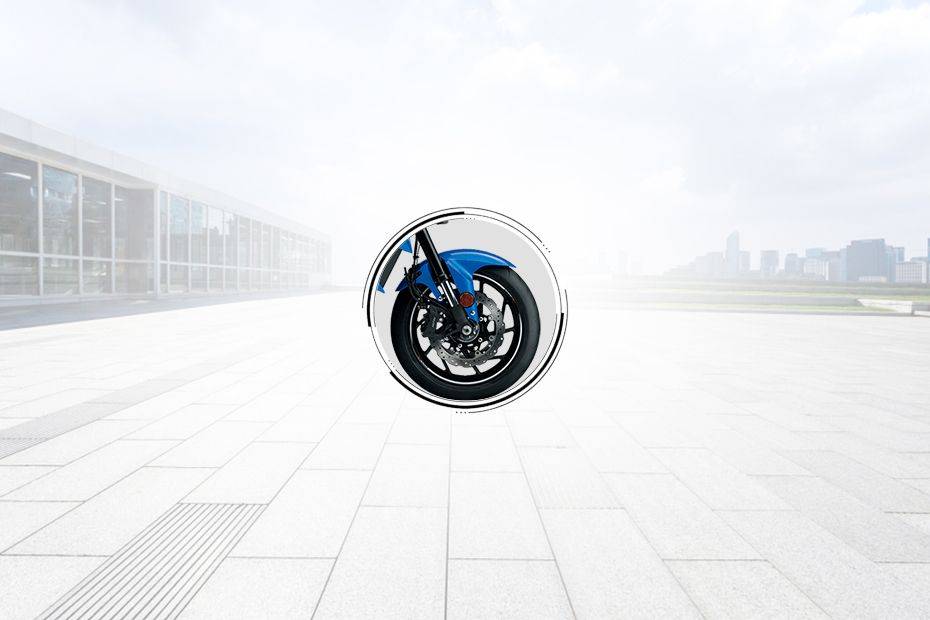 Suzuki GSX-S750 Front Tyre View Suzuki GSX-S750 Front Tyre View