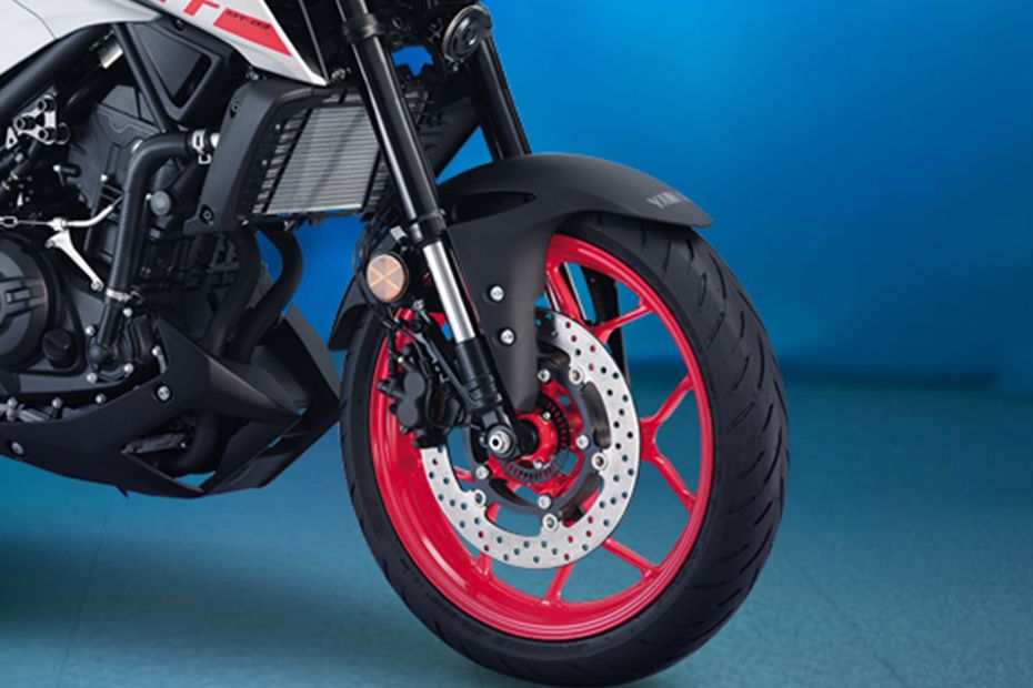 Yamaha MT-03 Front Tyre View Yamaha MT-03 Front Tyre View