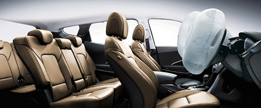 Hyundai Santa Fe (2016-2018) AirBags View