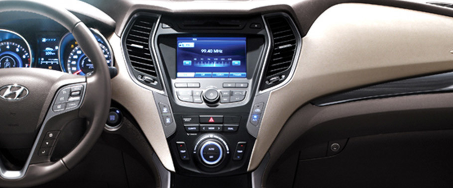 Front AC Controls of Hyundai Santa Fe (2016-2018)