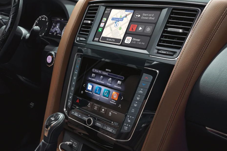 Front AC Controls of Infiniti QX80