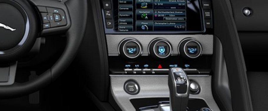 Side AC Controls of Jaguar F-Type Coupe R AWD