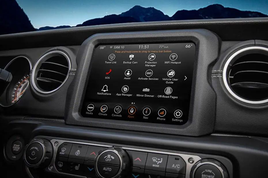 Jeep Gladiator Touch Screen