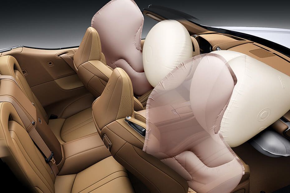 Lexus LC Convertible Airbags View
