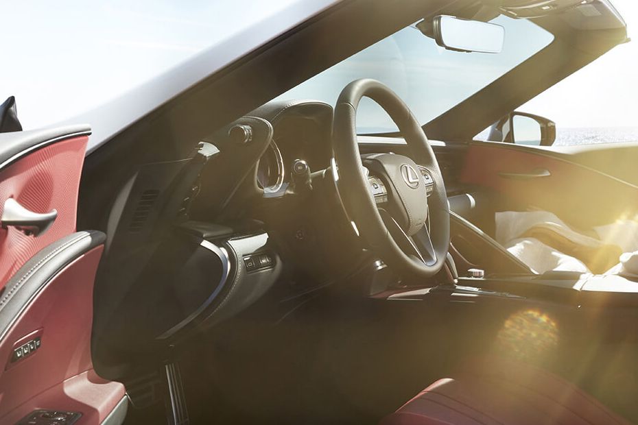 Lexus LC Convertible Inside Of Drivers Side Open Door