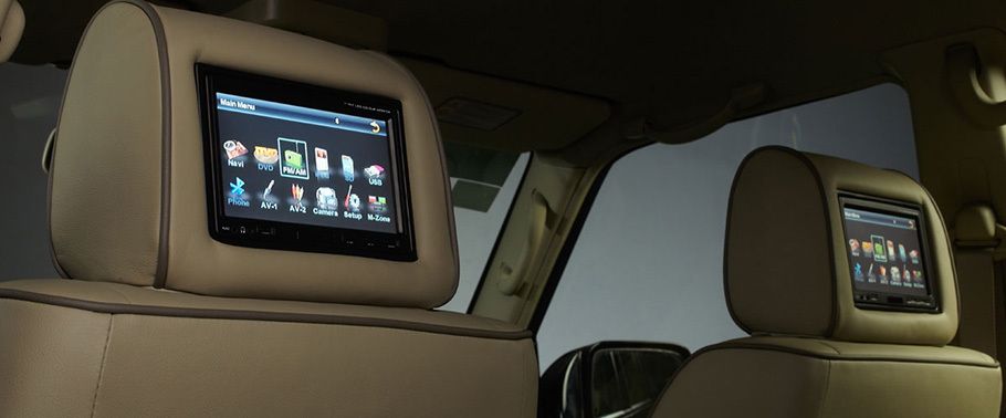 Rear Seat Entertainment of Nissan Patrol Super Safari Rear Seat Entertainment of Nissan Patrol Super Safari