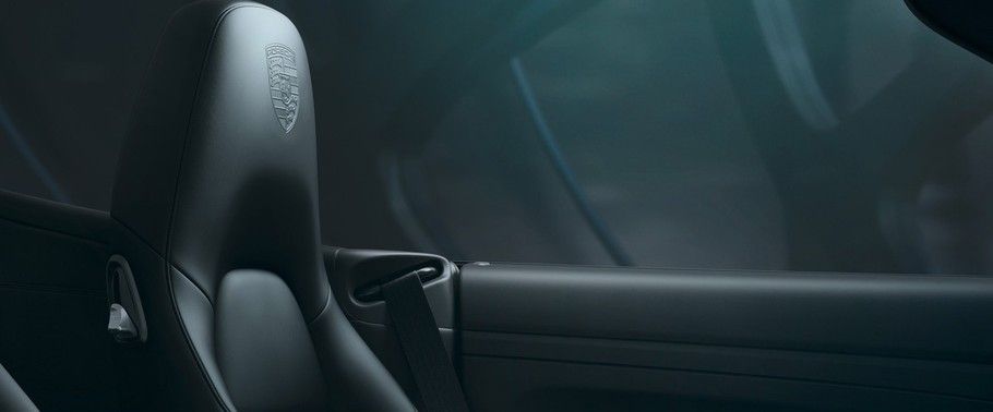 911 Carrera Cabriolet Black Edition Front Seat Headrest