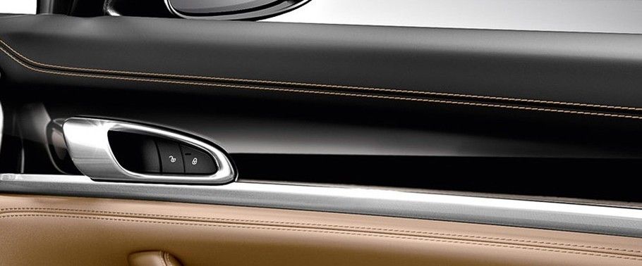 door handle interior of Porsche Panamera Edition