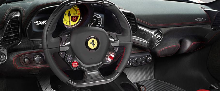 Dashboard View of 458 Speciale