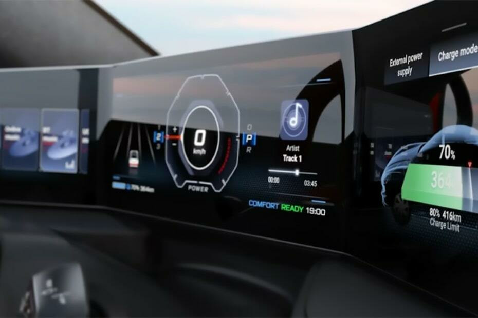 Cyberster touch screen