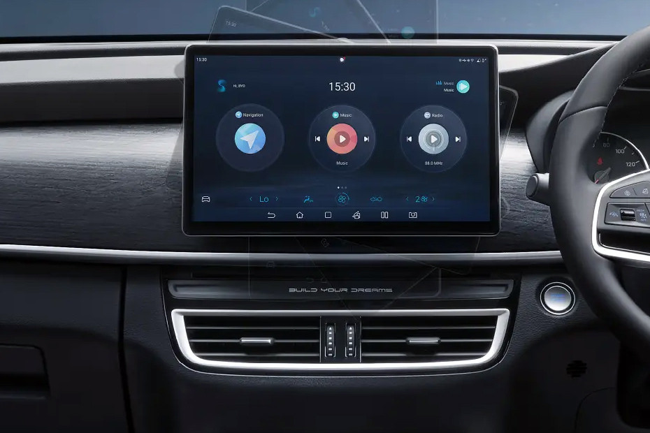 Front AC Controls of BYD eMAX 7 Front AC Controls of BYD eMAX 7