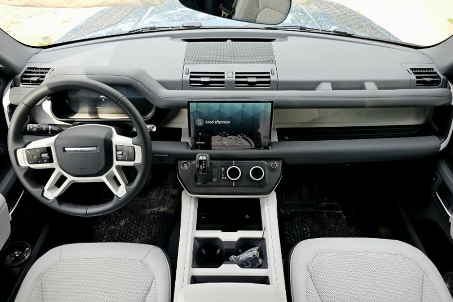 Land Rover Defender 110 dashboard view Land Rover Defender 110 dashboard view