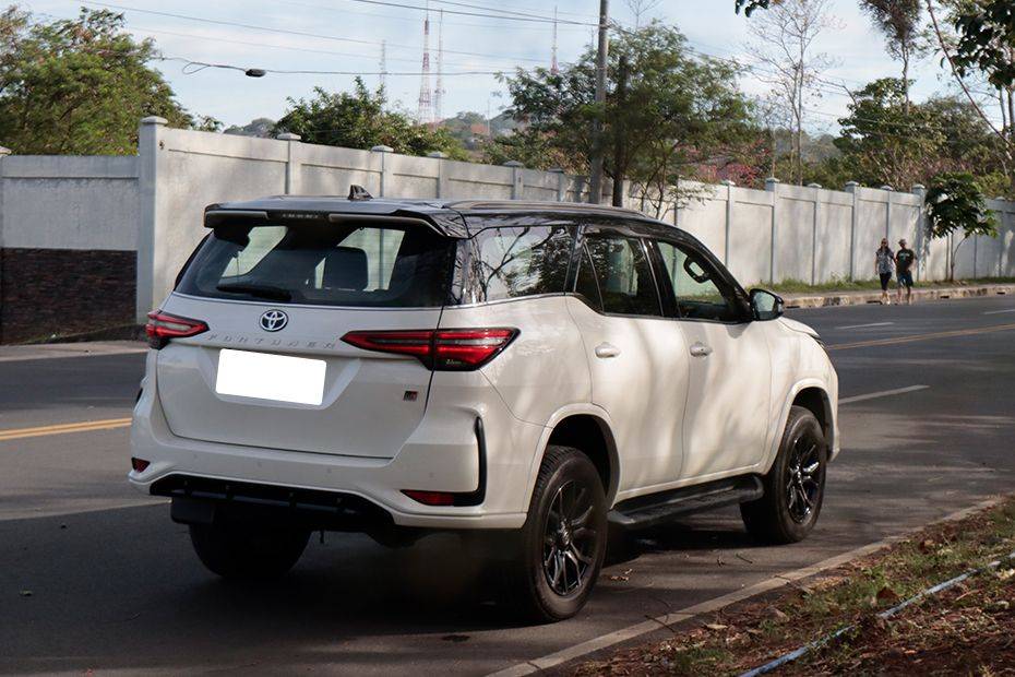 Toyota Fortuner rear cross side view Toyota Fortuner rear cross side view