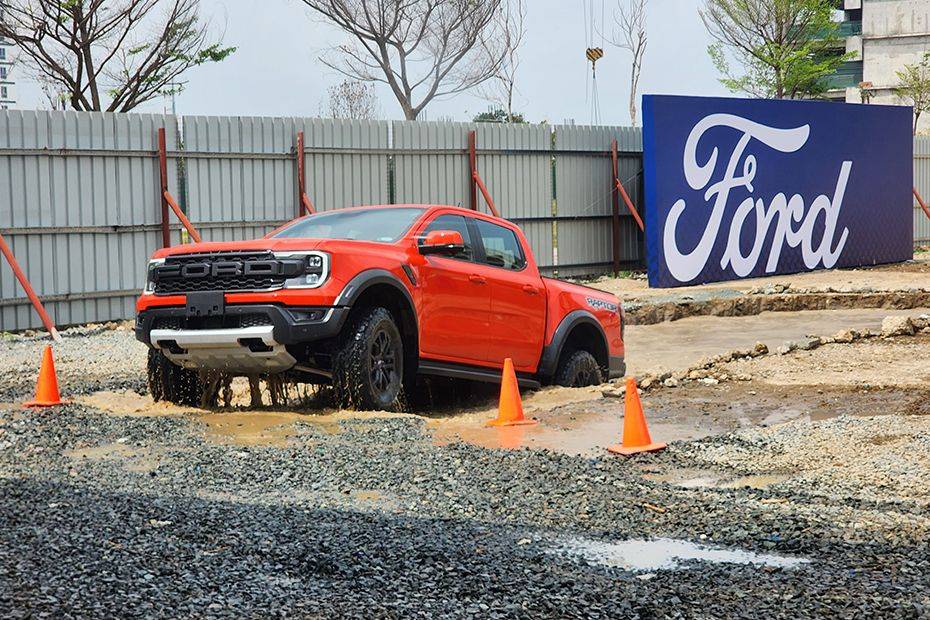 Ford Ranger Raptor front cross side view Ford Ranger Raptor front cross side view