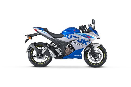 Metallic Triton Blue Suzuki Gixxer SF250 Metallic Triton Blue