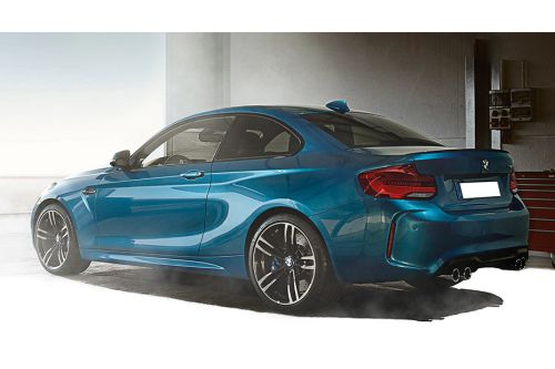 Rear Cross Side View of BMW M2 Coupe Competition