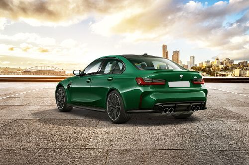 Rear Medium View of BMW M3 Sedan Competition