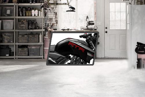 TVS Apache 180   Fuel Tank View