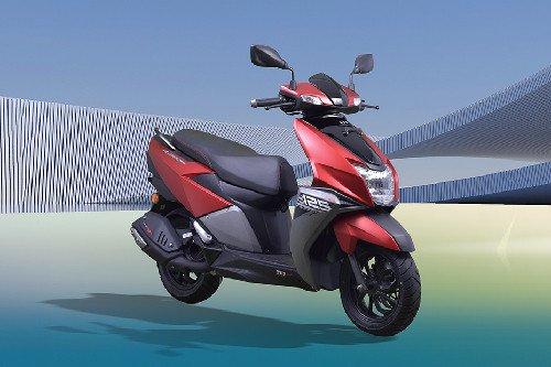 Slant Rear View Full Image TVS Ntorq 125 Slant Rear View Full Image