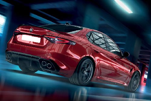 Rear Angle View Giulia Quadrifoglio Rear angle view