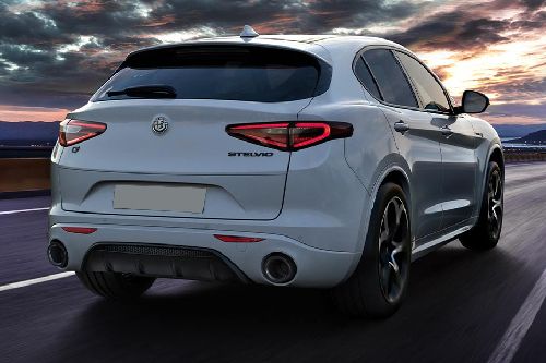 Rear Cross View of Alfa Romeo Stelvio