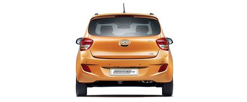 Full Rear View of Hyundai Grand i10
