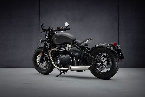 Triumph Bonneville Bobber Slant Back Side View Right