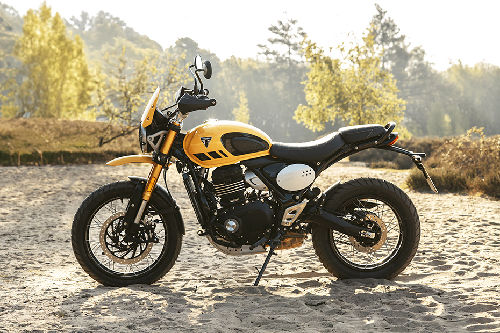 Triumph Scrambler 400 XC Left Side View Full Image