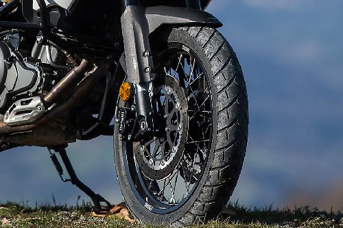 Benelli TRK502X Front Tyre View