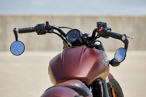 Indian Scout Bobber Handle Bar View