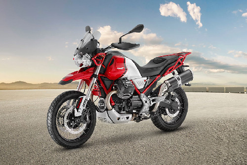 Moto Guzzi V85 TT Slant Front View Full Image