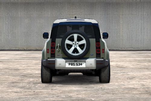 Full Rear View of Land Rover Defender 90