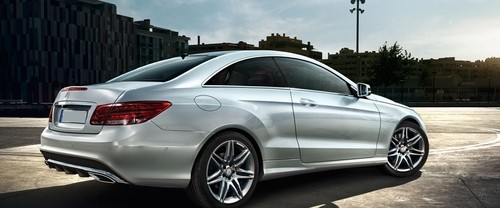 E Class Coupe Rear angle view