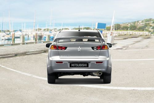 Full Rear View of Mitsubishi Lancer EX