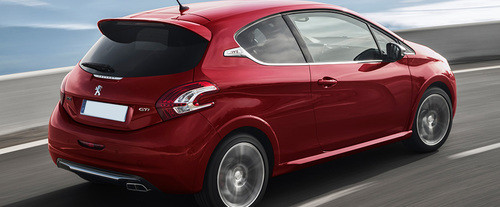 208 GTi Rear angle view