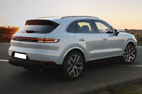 Rear Medium View of Porsche Cayenne