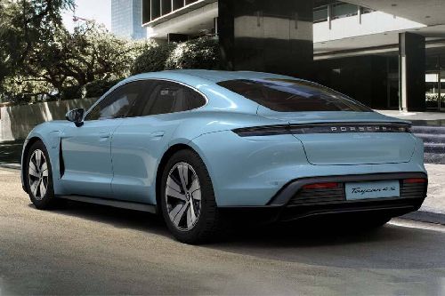 Rear Medium View of Porsche Taycan