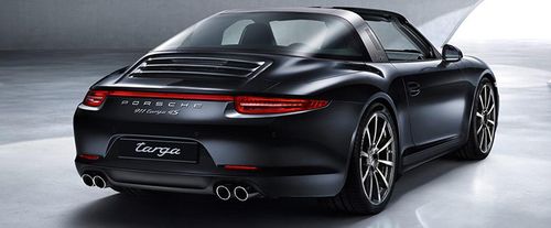 911 Targa 4S Rear angle view